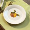 Prato de Sobremesa de Porcelana Tangerina - Coleção Tangerinas