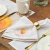 OUTLET Kit 4 Porta Guardanapos em Metal Dourado