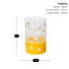 Kit 2 Copos de Vidro Borossilicato 280ML -Coleção Margaridas