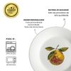 Prato de Sobremesa de Porcelana Tangerina - Coleção Tangerinas