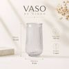 Kit 2 Vasos de Vidro Canelado Slim 550ml e 750ml