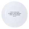 Kit 4 Pratos De Sobremesa Com Frase  A Mesa Está Posta...