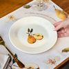 Kit 4 Pratos de Sobremesa de Porcelana - Coleção Peras