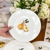 Prato de Sobremesa de Porcelana - Coleção Peras