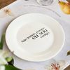 Kit 4 Pratos de Sobremesa com Frase "Não temas..."