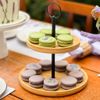 Suporte Doces Brigadeiro Cupcake 2 Andares Bambu Metal  20cm