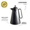 OUTLET Garrafa Térmica Lombardi Nero Preta 1L - Tuut