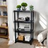 Estante Modular Reforçada 4 Prateleiras Preta Plástico 60cm