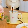 Kit 4 Canecas de Porcelana com Filete de Ouro - Foi Por Amor