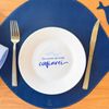 OUTLET Prato de Sobremesa de Porcelana Mar - Coleção Peixes