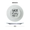 Prato de Porcelana Hot Dog - 20cm