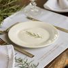 OUTLET Prato de Sobremesa de Porcelana - Coleção Alecrim