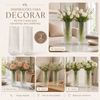 Kit 2 Vasos de Vidro Canelado Slim 20cm - 750ml