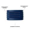 Porta Guardanapo Textura Cordão Azul  - Coleção Peixes