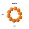 Porta Guardanapo de Bolas Laranja - Coleção Tangerinas