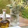 Vaso de Vidro Canelado Slim 15cm - 550ml