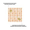Kit 4 Guardanapos de Linho Xadrez Coleção Colheita - Laranjas
