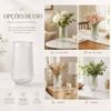 Vaso de Vidro Canelado Slim 15cm - 550ml