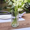 Vaso de Vidro Canelado Slim 15cm - 550ml