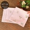 Kit 4 Guardanapos - Coleção  Amêndoas