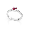 Anel Heart Red