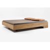 Cama Flutuante Snooze Madeira Maciça Queen Natural