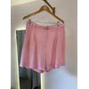 Short Sara Com Cinto Rosa