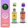 Kit Kombucha Limão com Gengibre e Uva 12 unidades 400ml