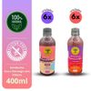 Kit Mix com 12 Viver de Kombucha Uva e Morango 400ml