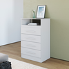 Comoda Jessica Branco ACP MOVEIS 