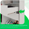 Roupeiro Recife 6 Portas com 8 Pés Branco Salleto