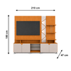 Home Cross Off White/Tauari Ripado 3D Lukaliam
