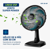 Ventilador 30CM VSP-30 Super Power Preto/Azul Mondial