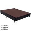 Base Americana Camurca 138x30Cm Preto Ortobom