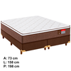 Conjunto Box Queen Evolution Pillow Top 158x74 Reconflex