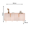 Buffet Cleo Off White Dj Moveis