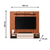 Painel Alana Off White/Freijo DJ Moveis