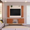 Rack Flat com Painel Trend Freijo/Off White DJ Moveis