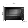 Forno Eletrico 60L TOP60 220v Preto Fogatti