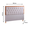 Cabeceira Diamante 01 Queen SL BEGE Mega Estofados