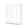 Roupeiro Noronha 6 Portas com Pés Branco Josan