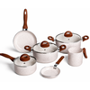 Jogo de Panelas 6 Peças C.L Smart Plus Vanilla Antiaderente Brinox 