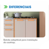 Kit Cozinha Napoles 6 Peças CInamomo/Off  White Itatiaia