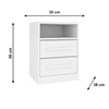 Mesa De Cabeceira 2G Barcelona C/4 PES Neve Tcil