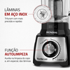 Liquidificador 12V Turbo L-1200 1200W Preto/Inox Mondial