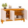 Buffet Nice Cedro/Off White Dj Moveis
