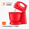 Batedeira 3V Pratica B-44 440W Vermelho Mondial