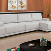Sofa Roma Chaise Rpiado Tecido Linho Estofados Primor