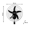 Ventilador 50CM Parede NVP-PRO-50 220V Mondial