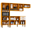 Cozinha Avila 4 Peças Cinamomo Off White Acetinado Chf Moveis